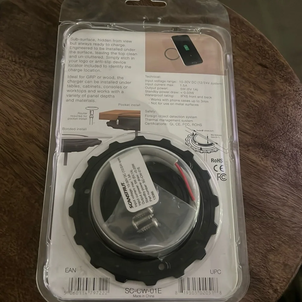 ROKK Wireless Hidden Mount Phone Charger